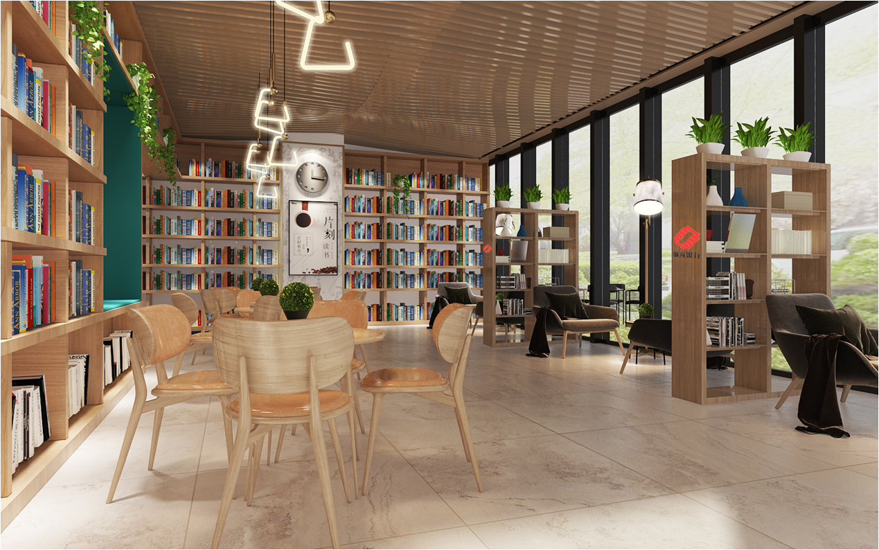 图书馆|空间|家装设计|效果图小静 - 原创作品 - 站酷 (ZCOOL)